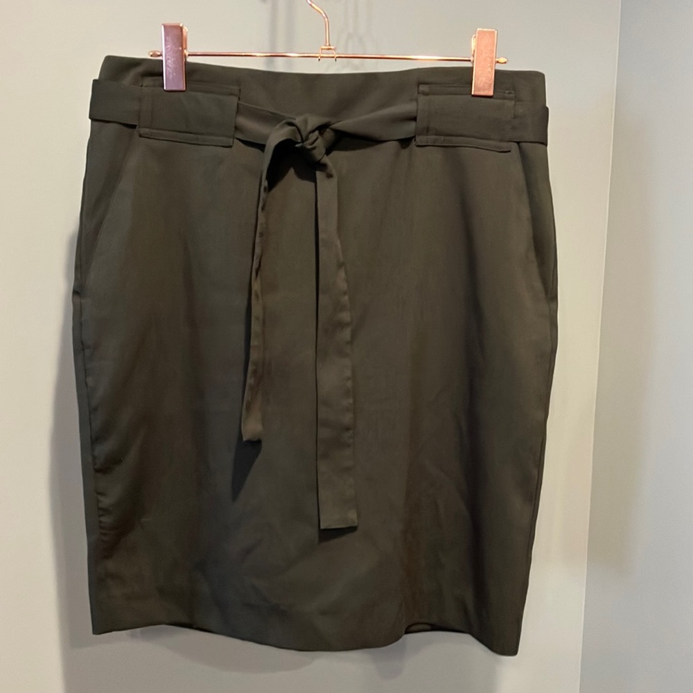 Banana Republic Petite Olive Green Skirt